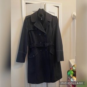 Charcoal Gray Wool Coat